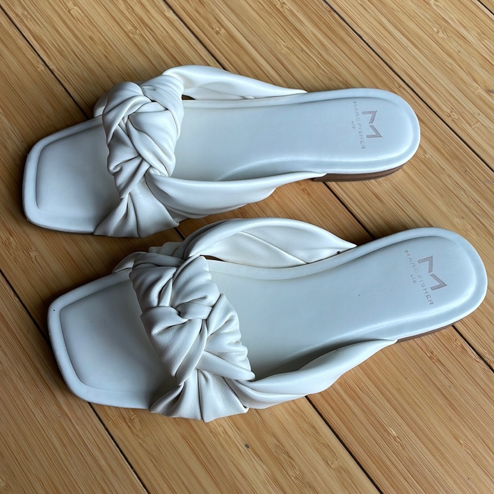 Marc Fisher Flat Slide Sandals